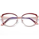 product_image_name-Fashion-Monture De Lunettes Pour Ordinateur Pour Femmes En Métal À Coloris Patchwork-3