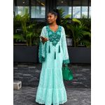 Model Co Robe Dentelle Vert Menthe Prestige