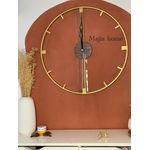 AUCUN NONE SHOP Horloge Murale Dorée XXL