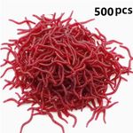 product_image_name-Generic-500 asticots rouges doux et vers de terre - Appâts artificiels souples-1