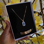 product_image_name-3D Fashion-Box cadeau homme composé de chaîne pendentif carré rectangulaire et bracelet  Doré  45cm En Acier Inoxydable idéal cadeau pour saint  valentin , anniversaire, mariage -4