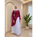 Mode Robe Longue Élégance Bicolore – Chic & Moderne