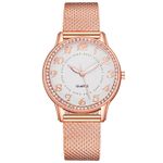 product_image_name-Fashion-Montre A Quartz Pour Femme - 21-Rose Gold/blanc-3