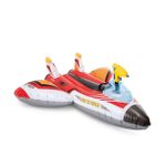 Generic Bouée gonflable avion à chevaucher plus pistolet piur enfants