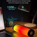 product_image_name-T&G-Enceinte Bluetooth portable TG157 avec caisson de basses sans fil à LED et deux colonnes de basses-3