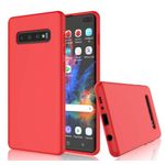Coque En Silicone Compatible Samsung Galaxy S10 Plus - ROUGE