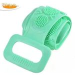 Generic Brosse corporelle en silicone double face flexible - Rose - image 2
