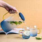 Generic Service à boisson en verre avec carafe et verres – Design transparent - image 4