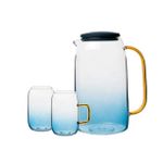 Generic Service à boisson en verre avec carafe et verres – Design transparent - image 5
