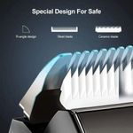 Generic Hair Clipper Kit For Barber Rechargeable Hair Trimmer - 2000mAh - image 4