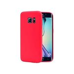 Coque En Silicone Compatible Samsung S7 EDGE - Rouge