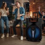 Generic Enceinte Bluetooth Karaoké 15 Pouces – Micros Inclus - image 4