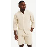 product_image_name-Fashion-Ensemble Homme 100% Coton – Chemise & Short Idéal pour Plage, Soirées Détente & Sorties Élégantes-2