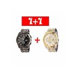 Orlando  Montre Homme - Doré/Blanc+Montre Homme - Noir/OR