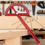Generic High Precision Adjustable Woodworking Protractor, Multi-Functional DIY Angle Marking Ruler - image 4