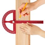 Generic High Precision Adjustable Woodworking Protractor, Multi-Functional DIY Angle Marking Ruler - image 5