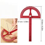 Generic High Precision Adjustable Woodworking Protractor, Multi-Functional DIY Angle Marking Ruler - image 6