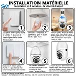 Generic Caméra-ampoule 4K Ultra HD for sécurité maison, personnes âgées, animaux. - image 7