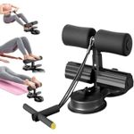 Generic Barre de sol pour abdominaux, support de pied avec 2 ventouses élastiques et corde de traction - image 2