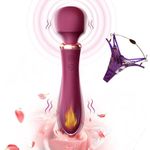 product_image_name-Generic-3-in-1 Heating Vibrator  Wand Massage Toy for Female  10 speed Dual Stimulation Vibrator with Lingerie Free Gift-2