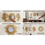 Generic Horloge Murale Décorative 3 Pièces – Design Floral - image 2