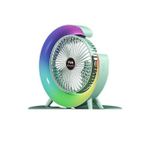Generic Ventilateur de bureau portable coloré avec lumière LED - image 3