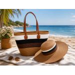 Generic Ensemble Sac de Plage et Chapeau Large Bord – Style Été Élégant - image 2