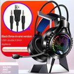 product_image_name-Generic-Casque De Jeu Rvb Avec Microphone, Son Surround, Casque USB Filaire, Pour PS5, PC, Ordinateur Portable, Téléphone Portable-1