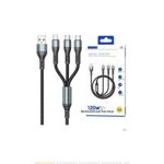 Generic Câble de charge multi-interface 6A, charge ultra rapide 120W , câble de charge Android type C
