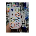 Generic rallonge électrique 6 Trous  USB type C parafoudre multiprise d'extension - image 2