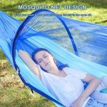 product_image_name-Generic-Hamac De Camping Avec Moustiquaire Pop-Up, Lit-balançoire D'extérieur Léger Et Portable, Parachute,-2