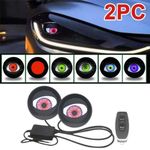 product_image_name-Generic-Kit LED Devil Eyes RGB "Yeux de Démon" – Éclairage Multicolore pour Phares Lenticulaires – Télécommande Sans Fil & Modes Flash – Universel Auto/Moto-4