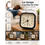 Generic Réveil Carré Moderne Ruisheng - Noir & Blanc