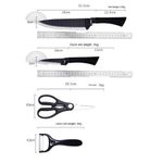 product_image_name-Generic-Lot De 6 Couteaux En Acier Inoxydable Avec Poignée En Silicone-2