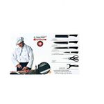 product_image_name-Generic-Lot De 6 Couteaux En Acier Inoxydable Avec Poignée En Silicone-3