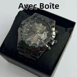 product_image_name-Fashion-Montre Homme à Grand Cadran 46 mm avec Bracelet en Acier – Quartz, Style Professionnel-1