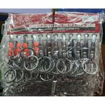 Lot De 12 Porte-clés à Ressort Rétractable En Acier Inoxydable