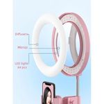 Generic Lampe D'appoint De Bureau Pliable Avec Miroir De Maquillage -Rose - image 6
