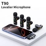 Generic Microphone Sans Fil T90 – Kit Professionnel 4 Micros Lavalier