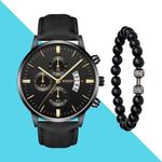 Montre de mode pour hommes avec calendrier et bracelet