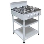 Generic Cuisinière 4 feux Etagère - Gaz 4 Feux - Blanc- Noire - image 2