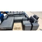 Ensemble Salon Complet Fauteuils Classiques 6 Places  Couleur Marron TRQ00175