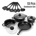 product_image_name-Generic-13Pcs Ensemble de casseroles et poêles antiadhésives avec poêle à frire pour toutes les cuisinières-1