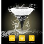 product_image_name-Generic-Lot De 4 Lampes Solaires D'extérieur à 12 LED étanches Pour Cour, Jardin, Pelouse, Allée, Terrasse-3