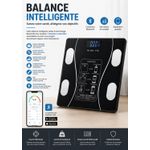 Article  Balance Connectée Intelligente Bluetooth – Analyse Corporelle Complète – Écran LCD – Jusqu’à 180kg – Compatible Android & iOS