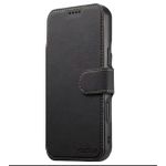 Coque iphone 15 Pro Max noir rabat aimant suteni