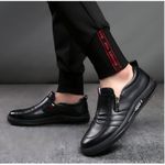 product_image_name-Fashion-Chaussures en cuir pour hommes, mocassins, chaussures décontractées, à enfiler, mocassins d'affaires, chaussures habillées-8