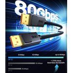 Generic Câble DisplayPort 2.1  1.5metre 80Gbit/s - image 3