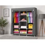 Generic Armoire penderie en tissu – 130 × 45 × 175 cm - image 2