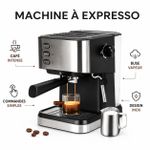 Generic  Machine à café expresso semi-automatique 20 bars avec mousseur à lait